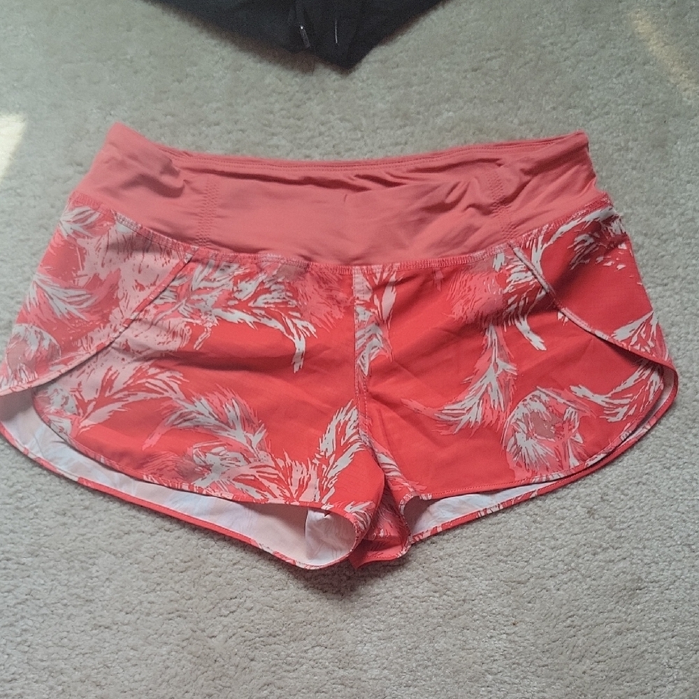 Patagonia Coral and White Swim Shorts